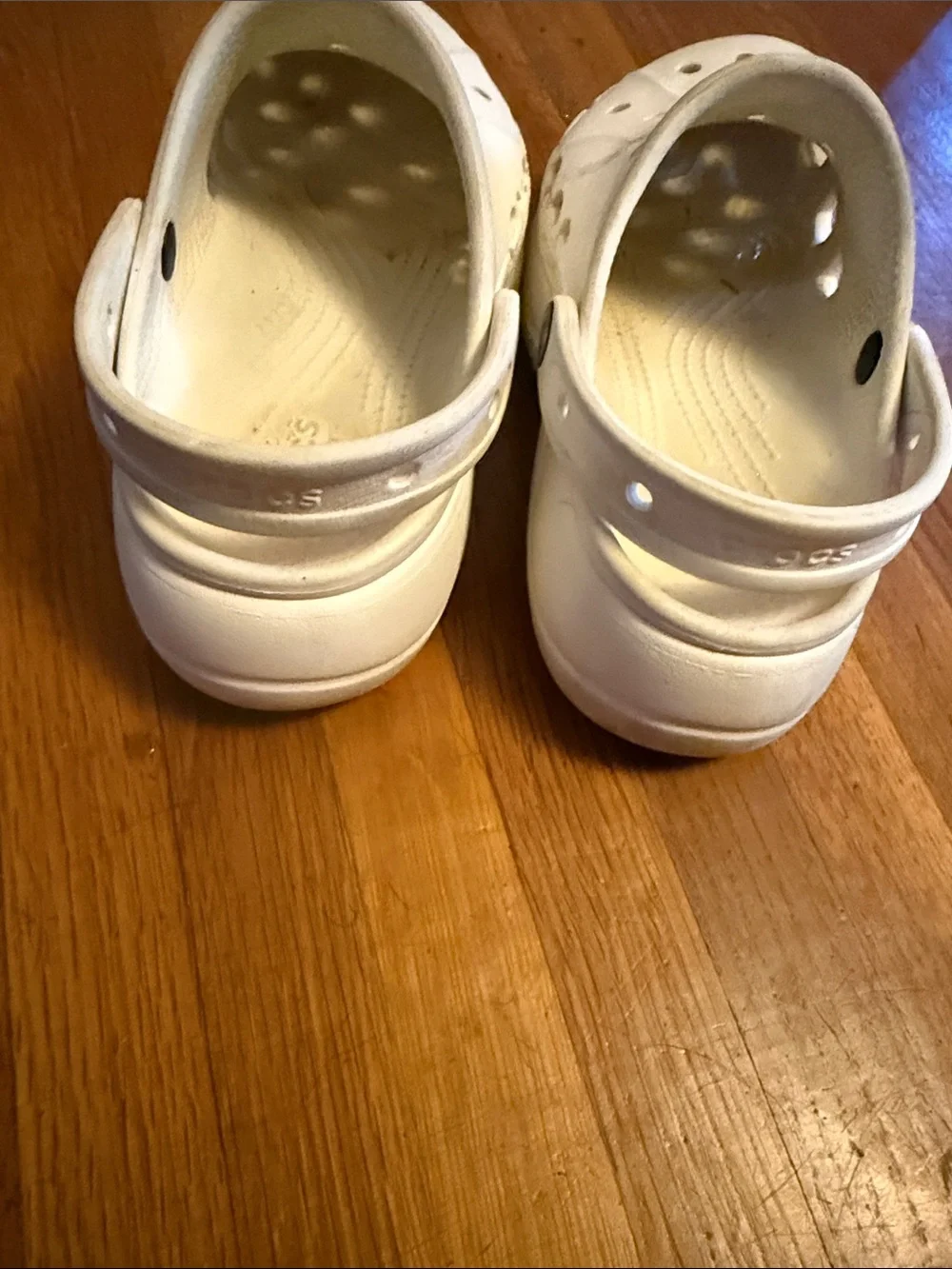 CROCS Platform/tall Clog in White W6